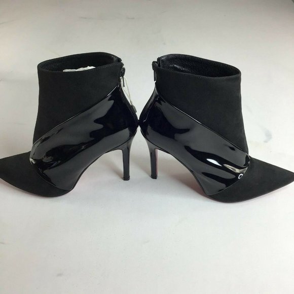 CUPLE Women's Black Classic Kitten Heels Ankle Bootie Size 39 EUR (US 8) - Picture 6 of 11